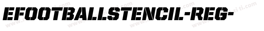eFootballStencil-Reg字体转换