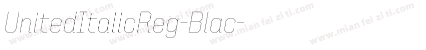 UnitedItalicReg-Blac字体转换