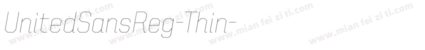UnitedSansReg-Thin字体转换