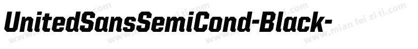 UnitedSansSemiCond-Black字体转换