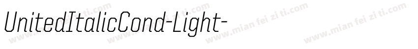 UnitedItalicCond-Light字体转换