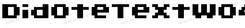 DidoteTextW04字体转换