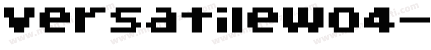 VersatileW04字体转换