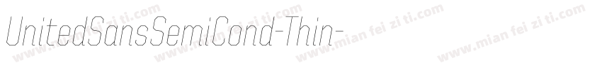 UnitedSansSemiCond-Thin字体转换