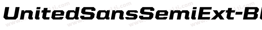 UnitedSansSemiExt-Black字体转换