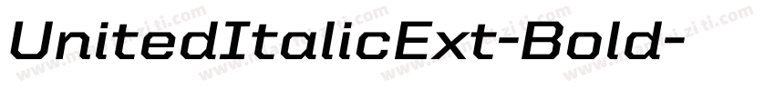 UnitedItalicExt-Bold字体转换
