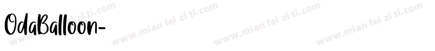 OdaBalloon字体转换
