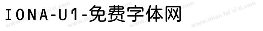IONA-U1字体转换