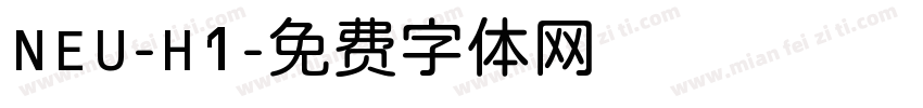 NEU-H1字体转换