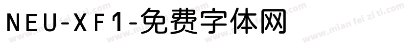 NEU-XF1字体转换
