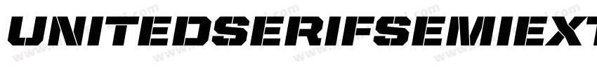 UnitedSerifSemiExt-Stencil字体转换