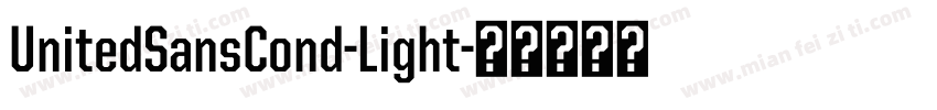 UnitedSansCond-Light字体转换