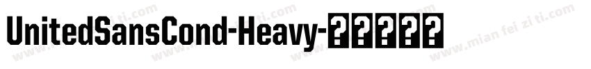UnitedSansCond-Heavy字体转换
