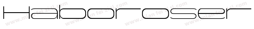 HaboroserifextExt字体转换