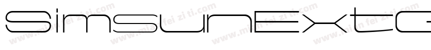 SimsunExtGttf字体转换
