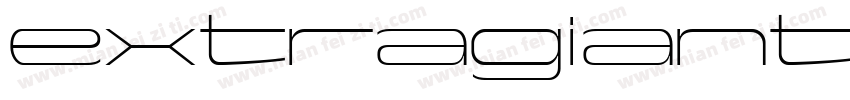 extragiant字体转换