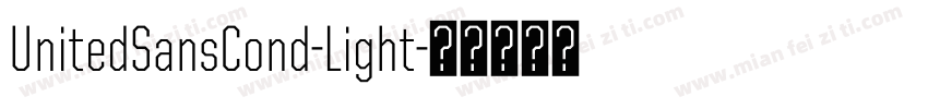 UnitedSansCond-Light字体转换