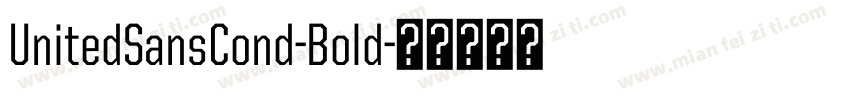 UnitedSansCond-Bold字体转换