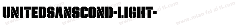 UnitedSansCond-Light字体转换