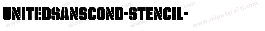 UnitedSansCond-Stencil字体转换