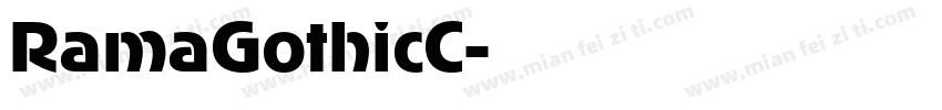 RamaGothicC字体转换
