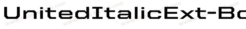 UnitedItalicExt-Bold字体转换