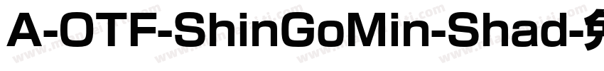 A-OTF-ShinGoMin-Shad字体转换