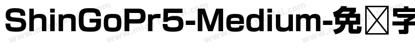 ShinGoPr5-Medium字体转换