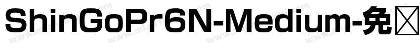 ShinGoPr6N-Medium字体转换