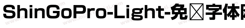 ShinGoPro-Light字体转换