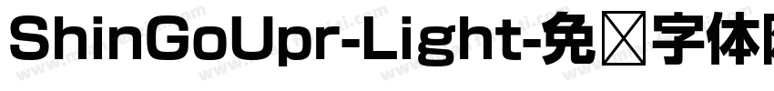 ShinGoUpr-Light字体转换