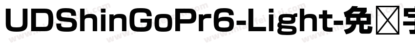 UDShinGoPr6-Light字体转换