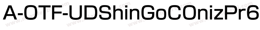 A-OTF-UDShinGoCOnizPr6-Bol字体转换