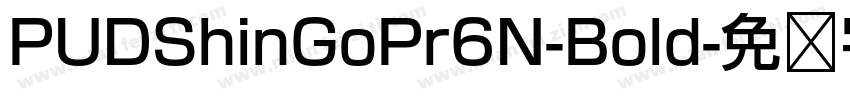 PUDShinGoPr6N-Bold字体转换