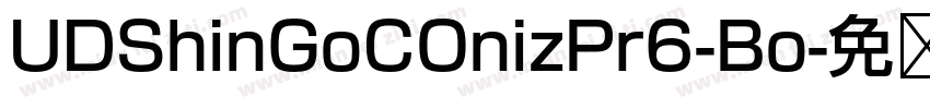 UDShinGoCOnizPr6-Bo字体转换