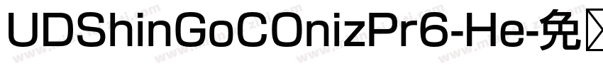 UDShinGoCOnizPr6-He字体转换