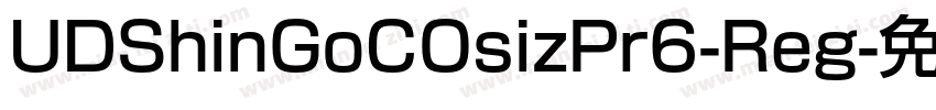 UDShinGoCOsizPr6-Reg字体转换