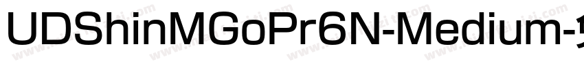 UDShinMGoPr6N-Medium字体转换
