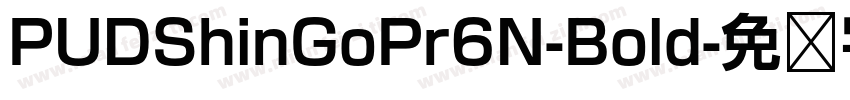 PUDShinGoPr6N-Bold字体转换