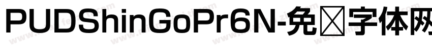 PUDShinGoPr6N字体转换