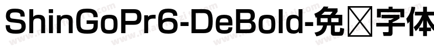 ShinGoPr6-DeBold字体转换