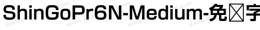 ShinGoPr6N-Medium字体转换