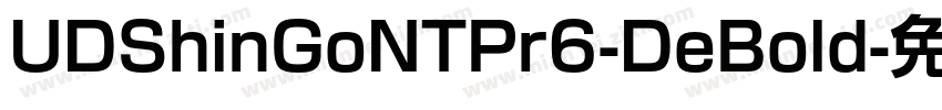 UDShinGoNTPr6-DeBold字体转换