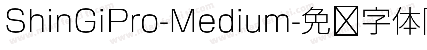 ShinGiPro-Medium字体转换