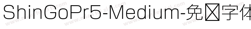 ShinGoPr5-Medium字体转换