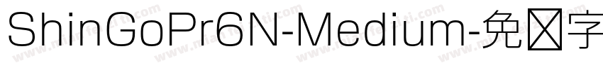 ShinGoPr6N-Medium字体转换