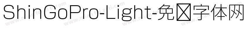 ShinGoPro-Light字体转换