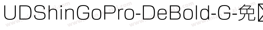 UDShinGoPro-DeBold-G字体转换