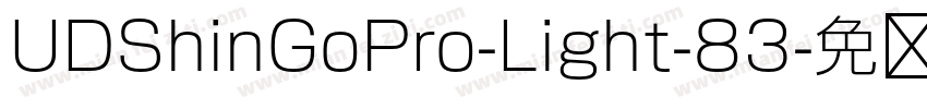 UDShinGoPro-Light-83字体转换