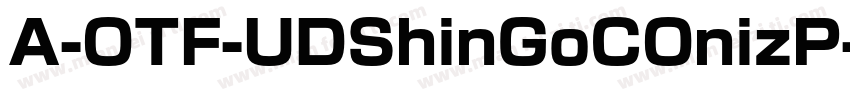 A-OTF-UDShinGoCOnizP字体转换